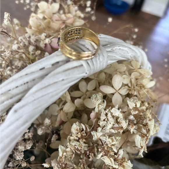 14kt diamond sapphire ring - Picture 6 of 12